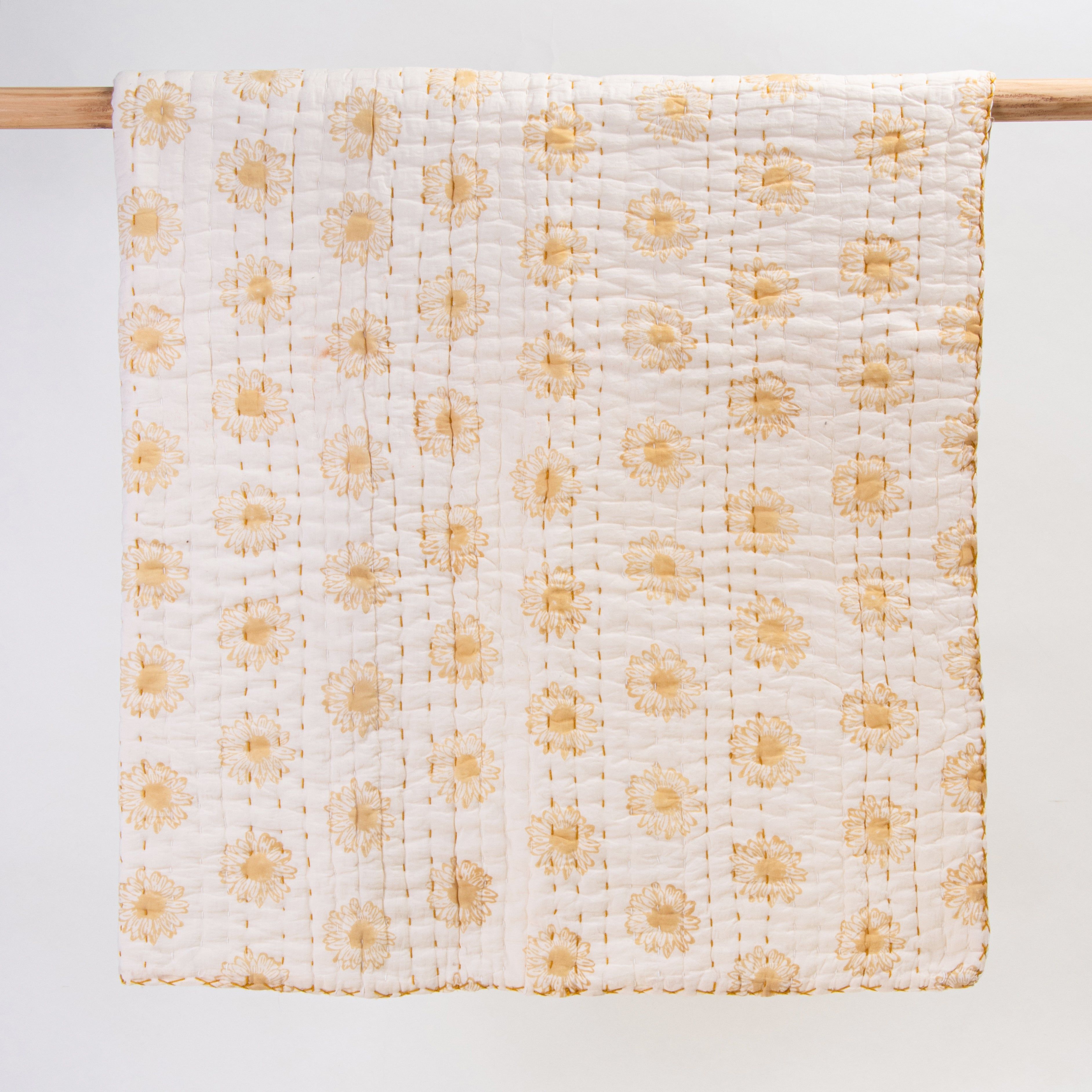 Sun Flower Soft Mulmul Cotton Newborn Baby Blankets 087